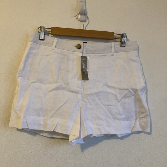 J.CREW Pants - J Crew Harbor Shorts Medium White Linen